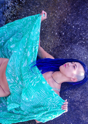 Blue tat goddess - nude photos
